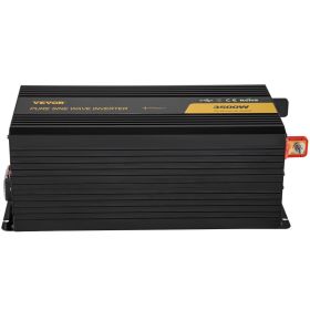 Pure Sine Wave Inverter 3500 Watt Power Inverter, DC 12V to AC 120V Car Inverter, with USB Port LCD Display Remote Controller and AC Outlets (GFC