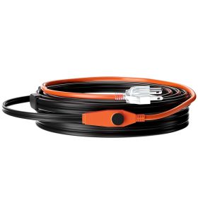 Pipe Heating Cable, 30FT 7W/FT Heat Tape for Pipes with Built-in Thermostat, Water Pipe Heat Cable Protects PVC Hose