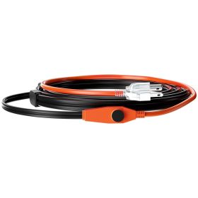 Pipe Heating Cable, 3FT 7W/FT Heat Tape for Pipes with Built-in Thermostat, Water Pipe Heat Cable Protects PVC Hose